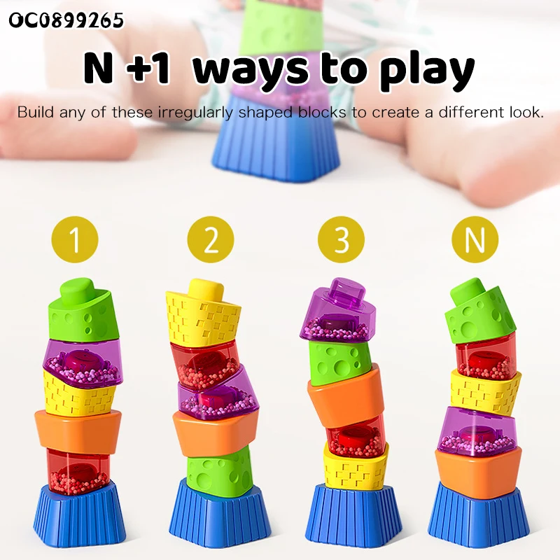 Sorting nesting geometric stacking toys blocks game challenge balance tower