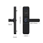 Lock Door Cylinder Lock YOUHE Tuya Smart Digital Fingerprint Hotel Security Door Lock Cylinder Set