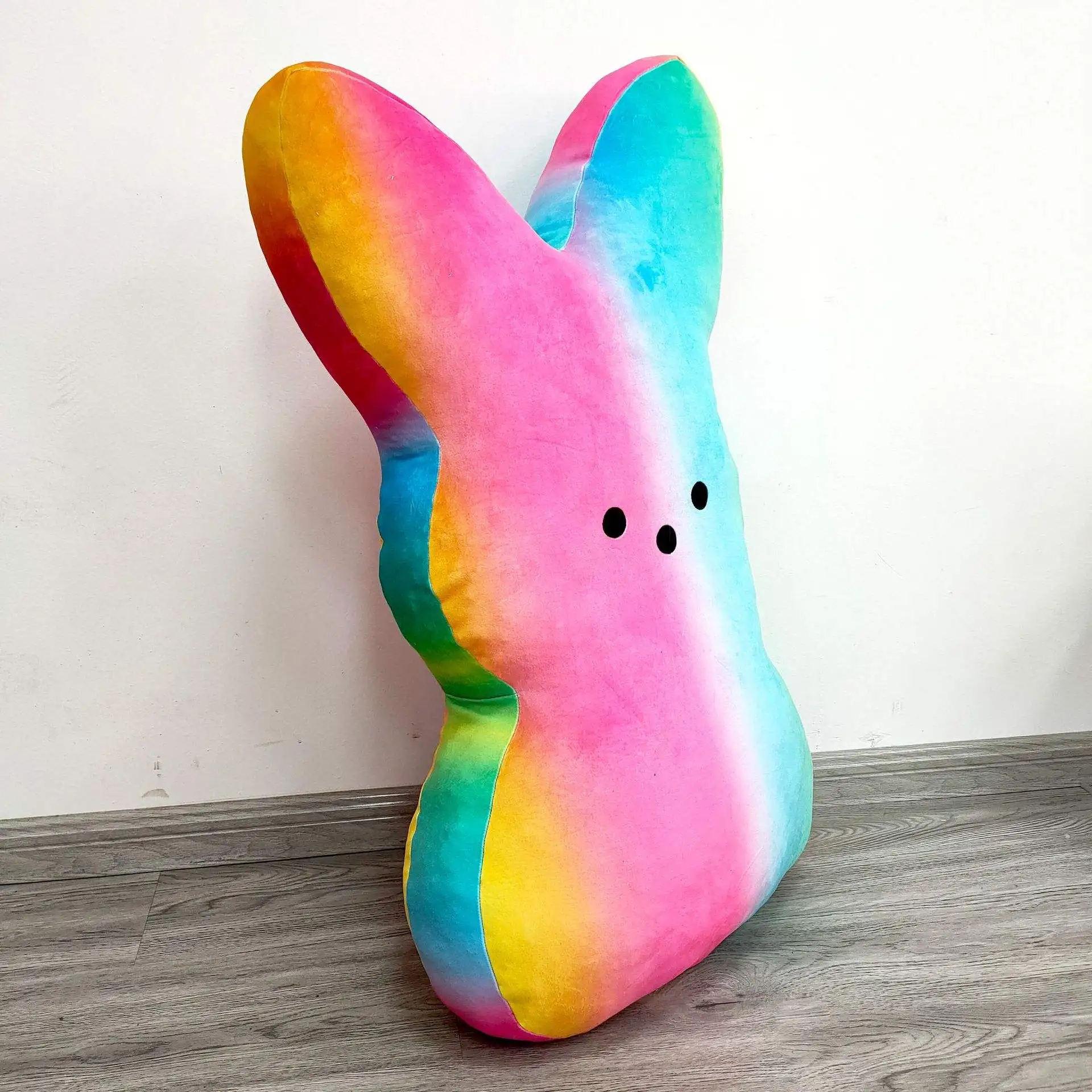 Hot Sell Cute Spandex Super Soft Easter Bunny Throw Pillow Plush Rabbit Stuffed Pillow Easter Gifts