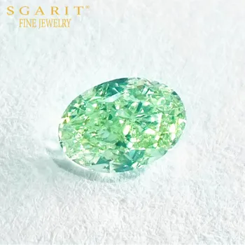 SGARIT high quality GIA diamond for jewelry 0.51ct I1 fancy greyish yellowish green natural loose diamond
