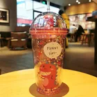 Plastic Summer For New Dinosaur Double Plastic Cup Portable 3D Doll Water Cup Summer Lady Straw Cup For Sale