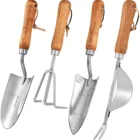 Tool Kit Factory Price Hot Sale Customizable High-end Quality Stainless Steel Gardening Tool Kit With Wooden Handle