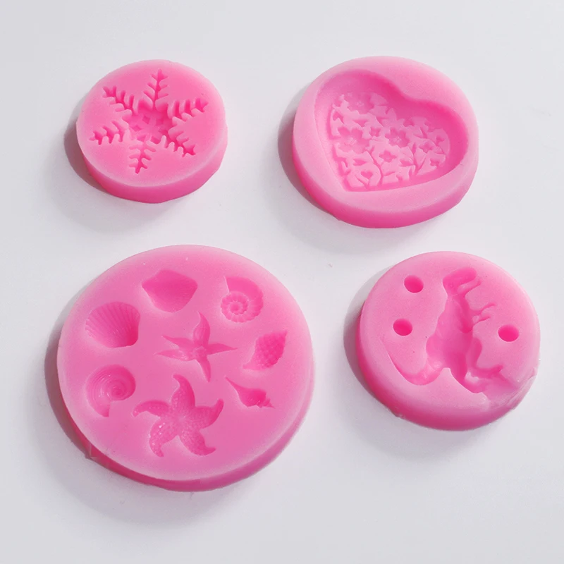 2022 Hot Sale Loving Heart Shape Silicone Mold DIY Colorful Sweet Heart Chocolate Candy Pastry Cake Decorating Tool Mold