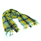 Yarn Rectangle Fashion Scarf With Fancy Yarn
