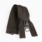 Zipper Zipper Black Customized High Quality 3#5#8#10 Black Zipper Close End Big Teeth Large Plastic Zipper For Garments