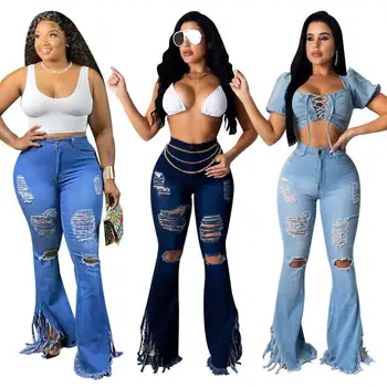 2024 High Waist Women's Pencil Pants, Multi Color Wide Leg High Waist Tight Pants, Jeans, Autumn Stretch Women's Pants