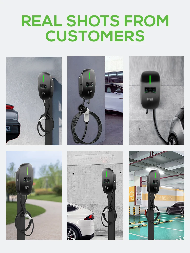 7kw Electric Car Charging Station 22kw Wallbox 11kw Bidirectional Ev