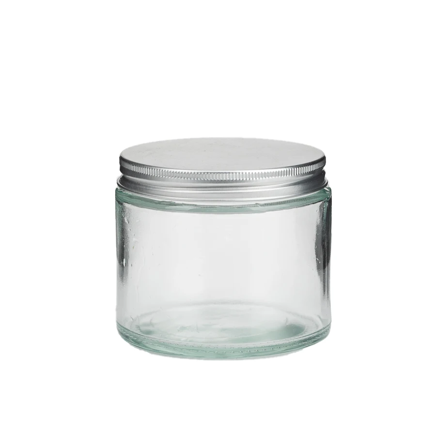 Bluk Wholesale Wide Mouth Straight Side 200ml 360ml 500 ml Round Shape Peanut Spice Food Storage Glass Jars With 89mm Lids