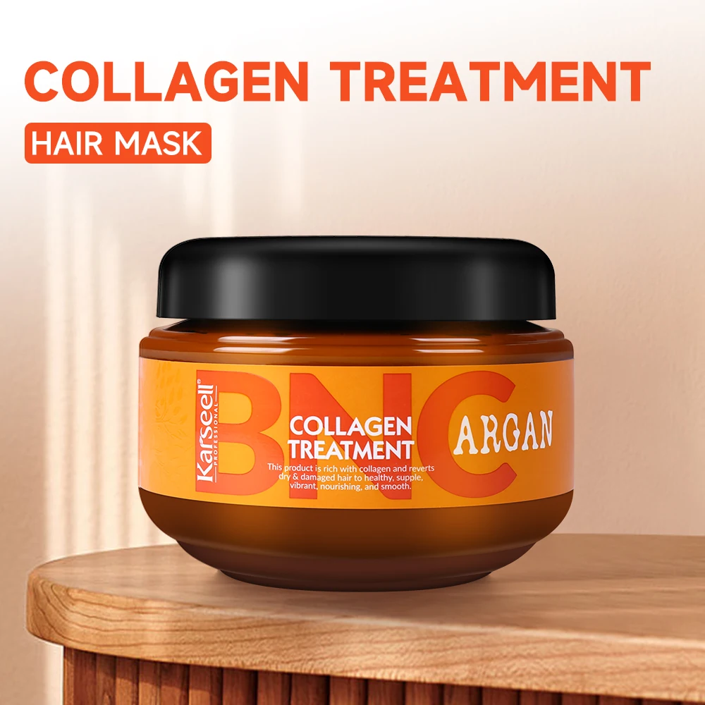 Karseell BNC Hair Treatment Private Label Repairing Collagen Professional Salon Hair Mask for curly hair Argan oil