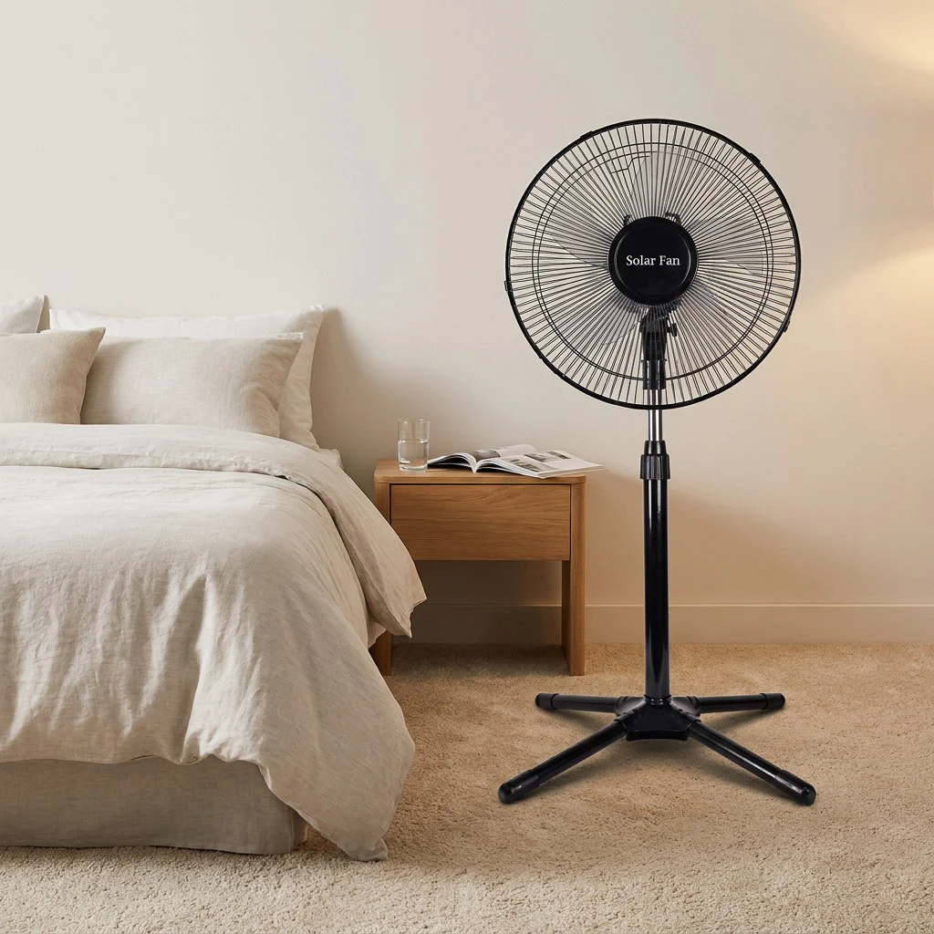 Saving Solar Standing Fan, Solar Panel +DC, 15W(0.02hp) - detail 24