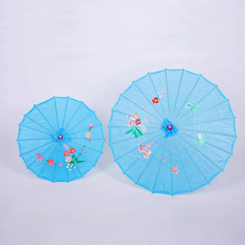 Z910 Colorful Chinese Traditional Parasol DIY Kids Oil Paper Umbrella Ceiling Decoration Flower Photo Props Wedding Parasol