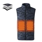 Vest Usb Heated Vest USB Power Bank Waterproof Windproof Collar Heating Vest Heated Hunting Thermal Vest