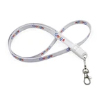 Lanyards Usb Yijiashishang 2019 Factory Price Personalized Custom Logo Printing 2 In 1 Polyester Neck Lanyards Usb Charging Cable Both For Android And IOS