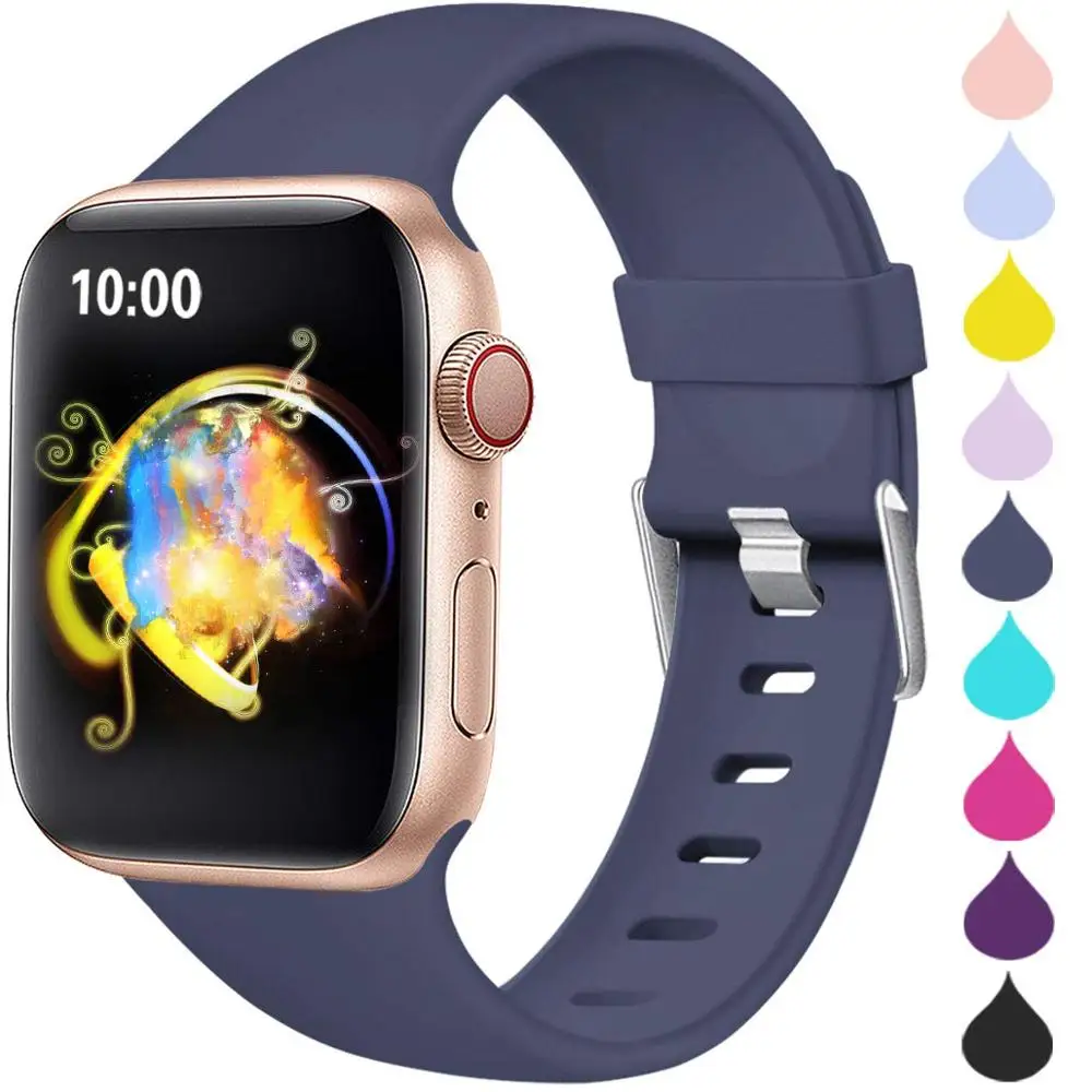 Factory Custom Branding Oem For Soft Silicone Apple Watch Band Men Women  Use Waterproof Iwatch Band Tpu Sublimation Band Strap - Buy Apple Watch  Band,Sublimation Apple Watch Band,For Iwatch Band Product on