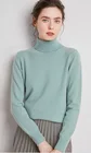 Cashmere Autumn/Winter Casual Long Sleeve Cashmere High Collar Pullover Womens Sweater