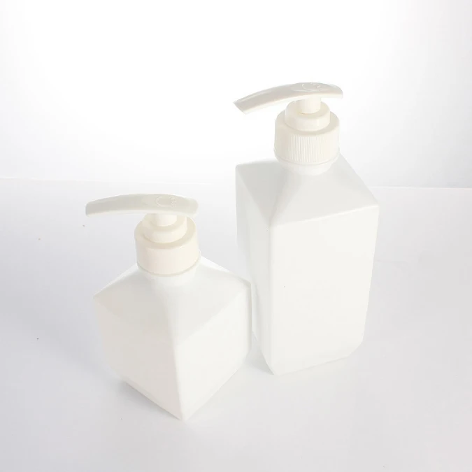 product 300ml 500ml shampoo bottle hdpe diagonal shoulder square lotion bottle hotel bathroom shower gel bottle-25