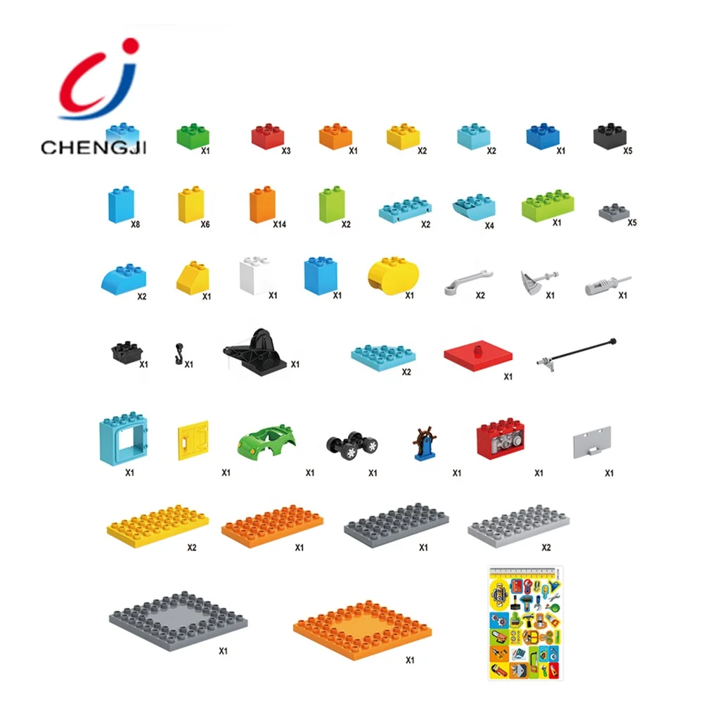 DIY child creative tool table set educational plastic bricks toy blocks