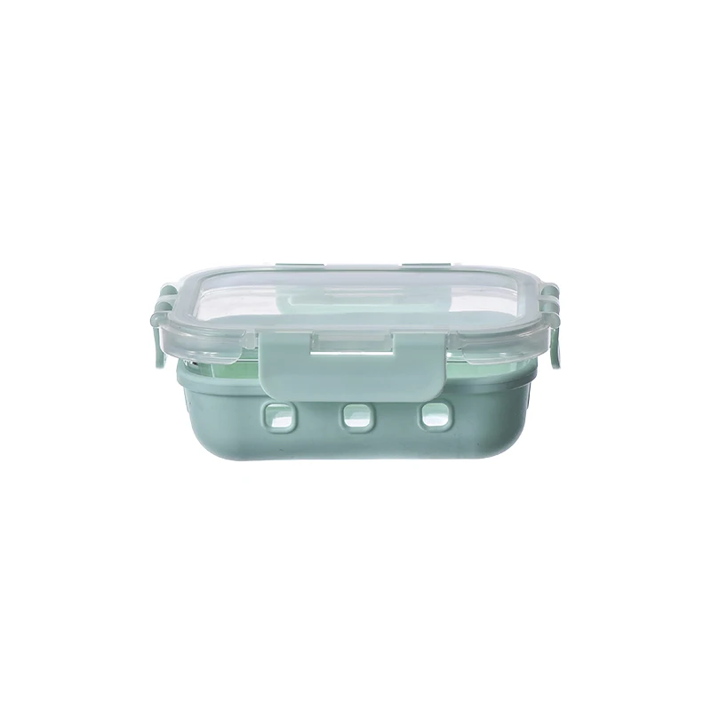 High borosilicate glass lunch box microwave sealed fresh-keeping box with lid bowl to separate working student lunch box