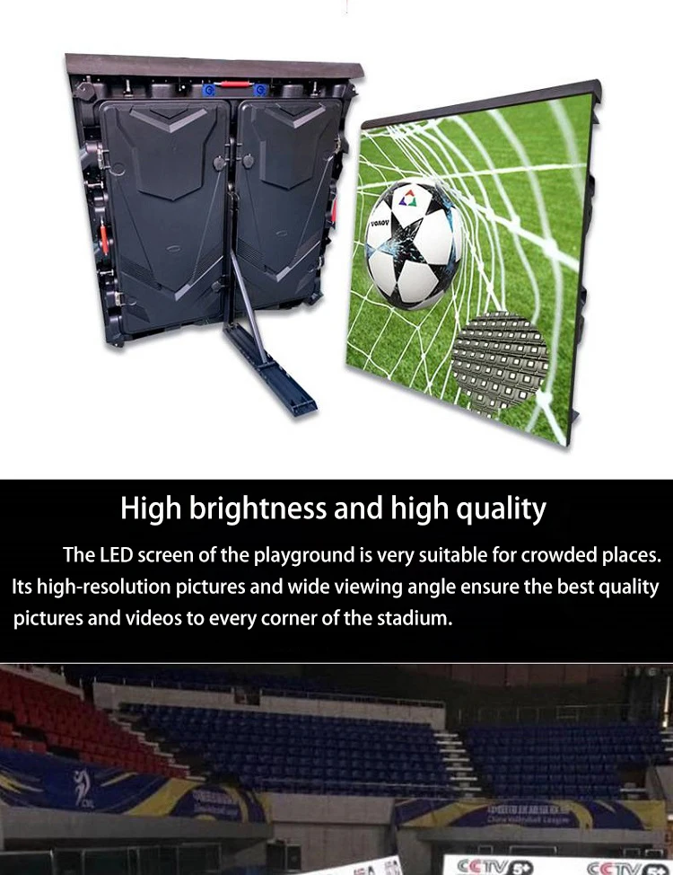 Outdoor Football Stadium Perimeter Video Led Display Cabinet X Mm