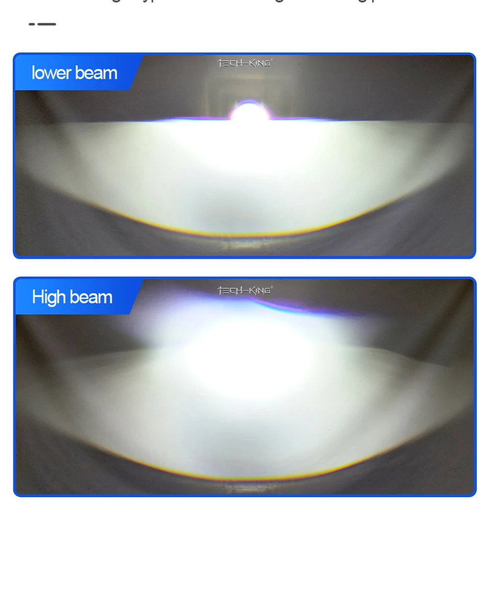 TECH-KING Automobile 2-inch 12V universal LED three-light matrix projector fog lamp for Toyota Nissan laser lens fog lamp