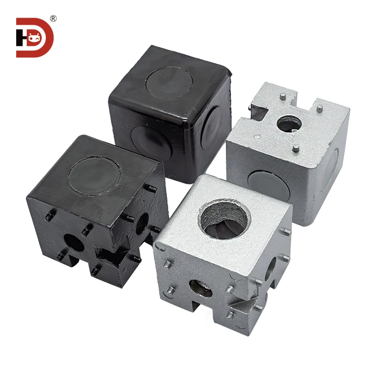 Industrial Aluminum Profile Accessories 20/30/40 Aluminum Profile Black Two-way Three-way Three-dimensional Connectors supplier