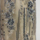 2021 New Designed Elegant Party Wedding African Dubai Beaded Handmade Embroidery Sequin Fabric