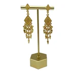 Dangle Classic Ethnic Crystal Long Tassel Dangle Ladies Earrings Gold Chain Earrings Beads Wedding Earrings Hangers