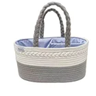 Diaper Bag China Direct Factory Travel Stylish Collapsible Cotton Rope Diaper Bag With Handles