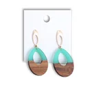Earrings Drop Earrings Sell Unique Products Korean Women Earrings With Antique Wood Drop Pendant