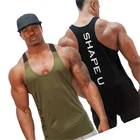 Men Vest Casual Mens Fitness Men Tank Tops Bodybuilding Fitness Contrast Color Sports Vest Training