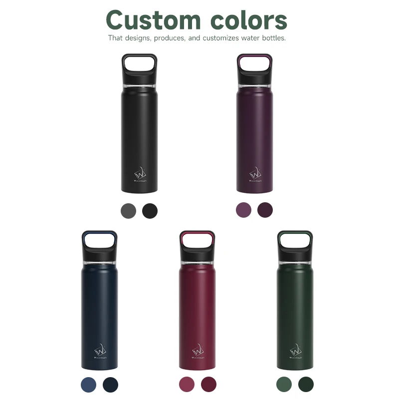 Wide Mouth Custom Sports Double Wall Vacuum Gym Insulated Water Bottles Vacuum Flasks manufacture