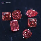 Pear Shape Princess Emerald Cushion Pear Round Cut Red Moissanite Top Quality Fancy Shape Red Moissanite Diamond