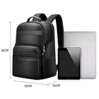 Laptop Laptop Backpack OEM China BOPAI Factory Fashion Laptop Usb Charging Design Travel Leather Backpack