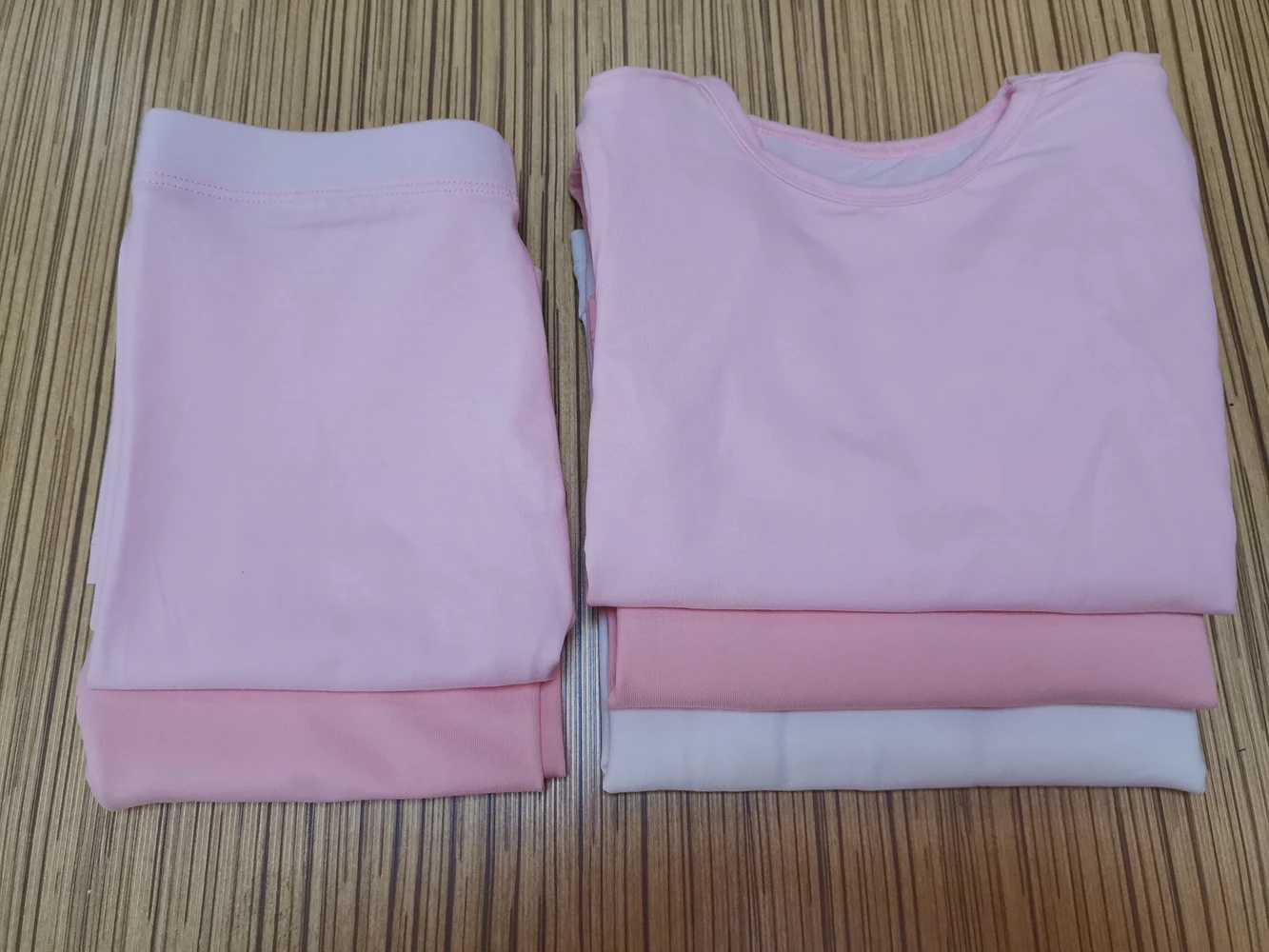 Stocked Girls Long Sleeves T-shirt and Leggings Set Plain Candy Color Kids Pajamas Sets For Infants toddler sleepwear pjs