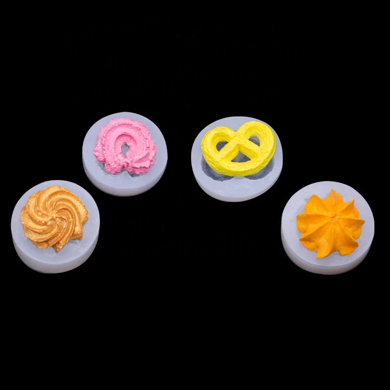 Silicone Cookie Mold DIY Mini Cream Filled Cookie Baking Accessories Chocolate Molds Mousse Cake Decorating Tools Candle Mold