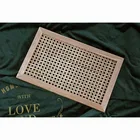 Tray Wooden Wood Rattan Tray Decorative Hand-Woven Serving Tray Made From Wooden Material For Serving