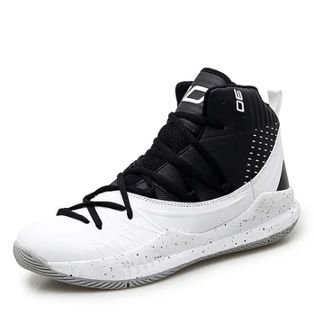 Basketball footwear high quality mid cut unisex kids and men Stephen Curry style anti slip breathable basketball shoes on stock