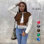 Jacket Spring 2022 Women Clothes Custom Outdoor Jacket Women Baseball Letterman Ladies Varsity Jacket
