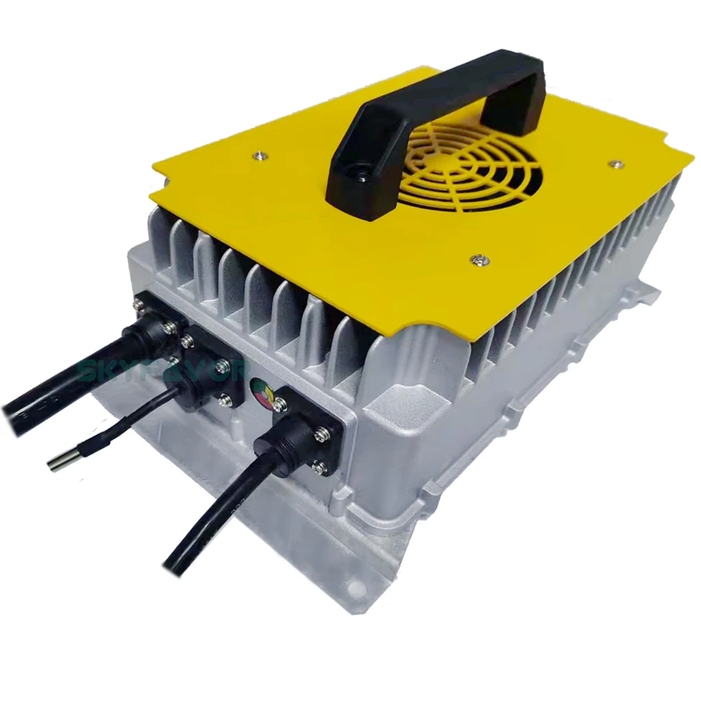 Custom 84V lifepo4 battery charger 84V 25A high power smart automatic waterproof on board 84 volt 28S lifepo4 batteries charger