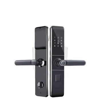 Wifi App High Security Fully Automatic Lock Biometric Fingerprint Automatic Door Lock For Home