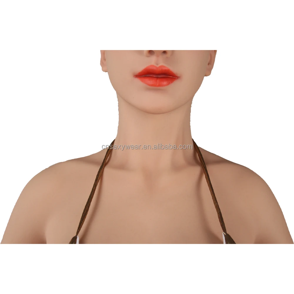 Female Realistic Gel Filled Silicone Bodysuit Crossdresser Head To Feet