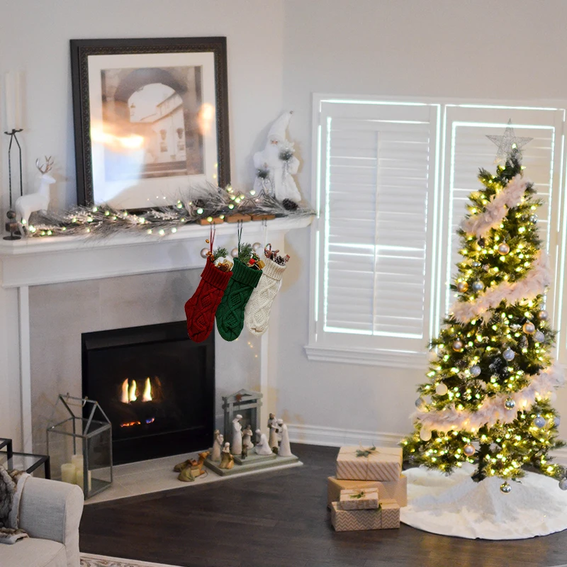 Hot seller Design Christmas Stockings Kids, Christmas Stockings For Sublimation, Christmas Knitted Stockings
