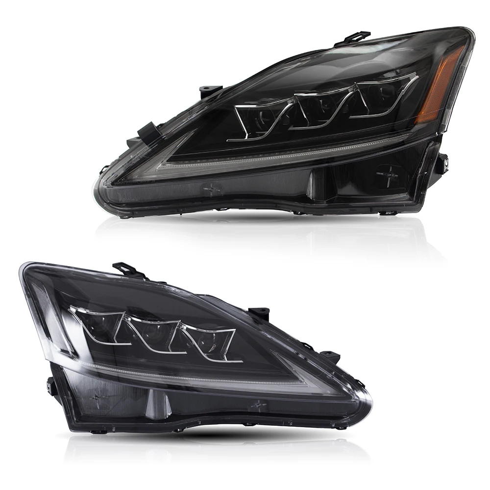 product headlight head light led 3 lens headlights car headlamp for lexus is is250 is350 head lamps 2006 2012 plug and play-4