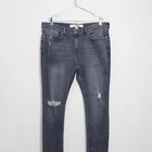 New Jeans Jeans Fashion Hot Sale New Design Men's Jeans Pants Black Distressed Denim Slim Fit Jeans For Men