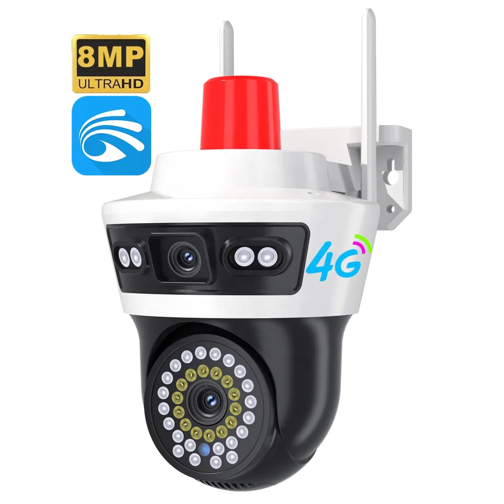 YOOSEE 8MP PTZ WIFI IP Camera Audio CCTV Surveillance Smart Home Outdoor Color Night vision Waterproof