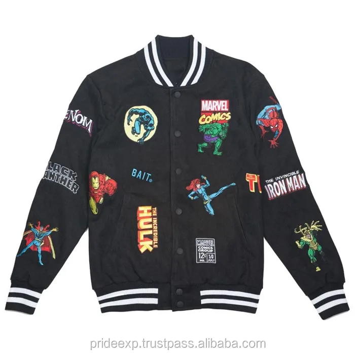 Color Block Letterman Jacket Custom 