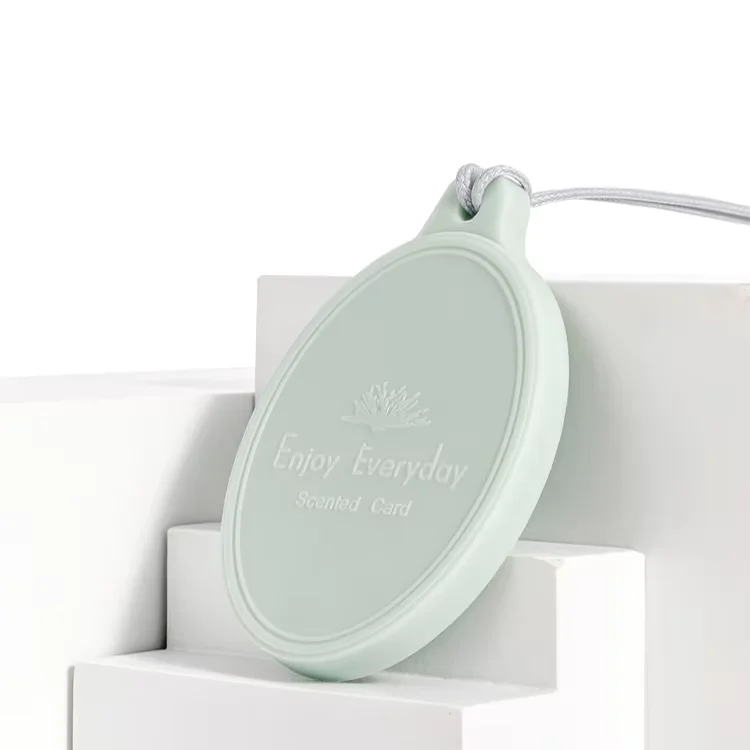 rubber material scented card customizable with long lasting premium essential oil fragrance hanging suitable for home closet car office wardrobe hotel room factory direct-2