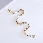 Gold Gold 18K Gold Color Rosary Bracelet