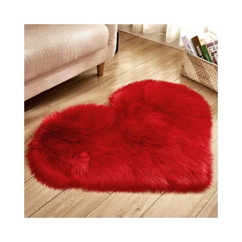 nordic rug carpet living room Heart shaped soft and comfortable plush carpet for living room and bedroom