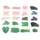Jade Best Body Rose Quartz Jade Stone Gua Sha Scraping Massage Board Tool Set